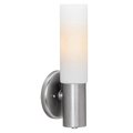 Access Lighting Cera, 1 Light Wall Sconce, Brushed Steel Finish, Opal Glass 20435-BS/OPL